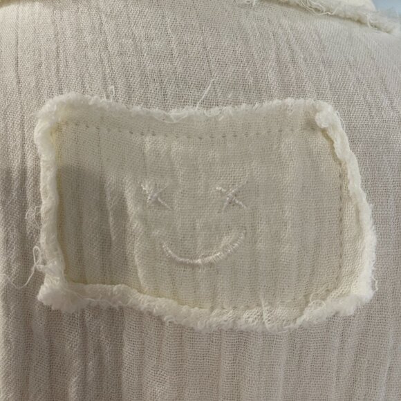 082 POL Whimsy Cardigan Top with Sweater Knit Sleeves NWOT Size Large - Picture 10 of 11